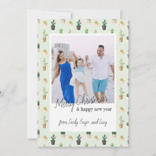 Retro Photo Cactus Desert Christmas Cards