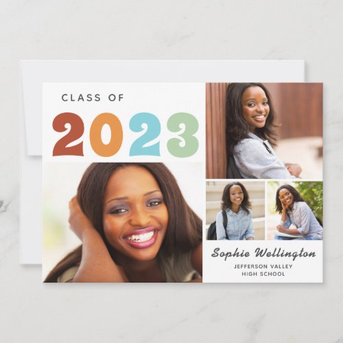 Retro Photo Collage Class of 2023 Graduation