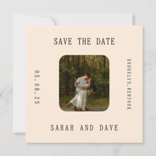 Retro Photo Save the Date