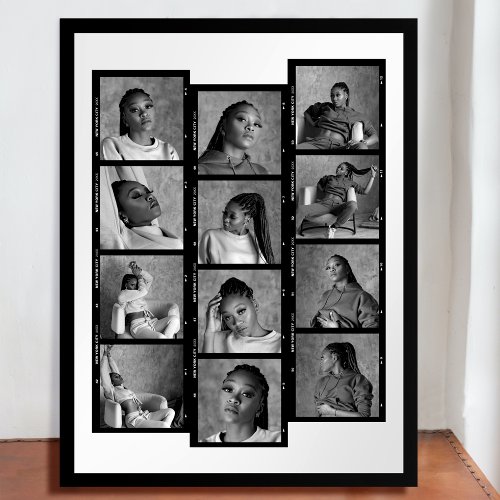 Retro Photo Sequence Custom Collage 18 x 24 Poster
