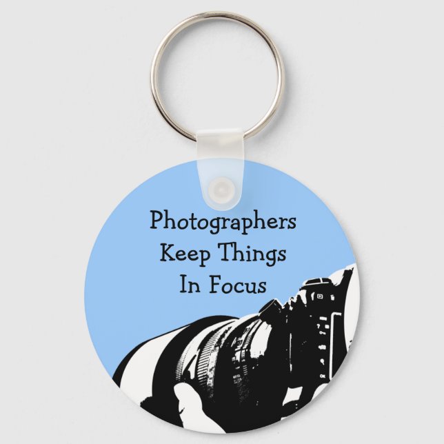 Retro Photographer Keychain Gifts (Front)