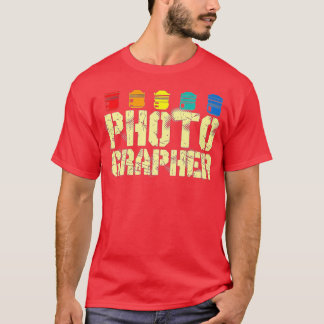 Retro Photographer Vintage Photography Camera Lens T-Shirt