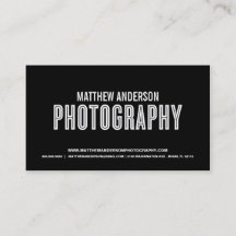 RETRO | PHOTOGRAPHY BUSINESS CARD