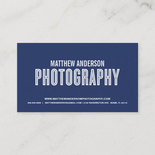 Customizable RETRO | PHOTOGRAPHY BUSINESS CARD