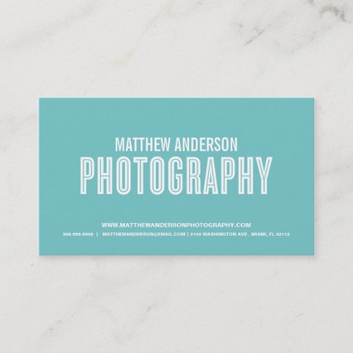 RETRO | PHOTOGRAPHY BUSINESS CARD