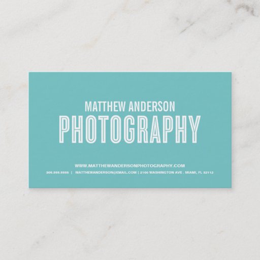 Customizable RETRO | PHOTOGRAPHY BUSINESS CARD