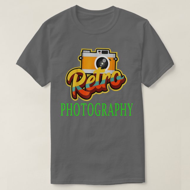Retro Photography Day Gift Camera Photographer  T-Shirt (Design Front)