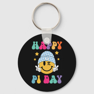 Retro Pi Day 10000 Digits Pi Sign Math Teacher Wom Keychain