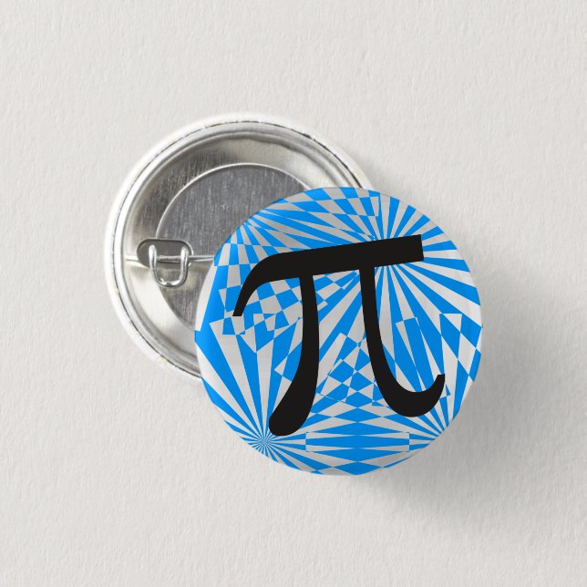 Retro Pi Symbol Button (Front & Back)