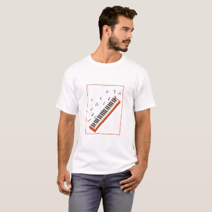 Retro Piano Keyboard T-Shirt new