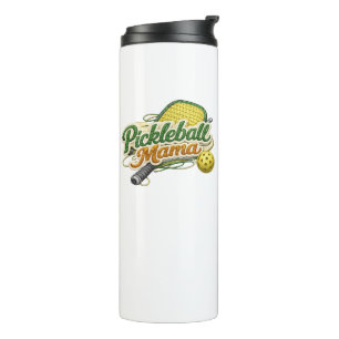 Retro Pickleball Mama Mother's Day Thermal Tumbler