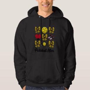 Retro Pickleball Mimi Bow Pickleball Mom Mothers D Hoodie