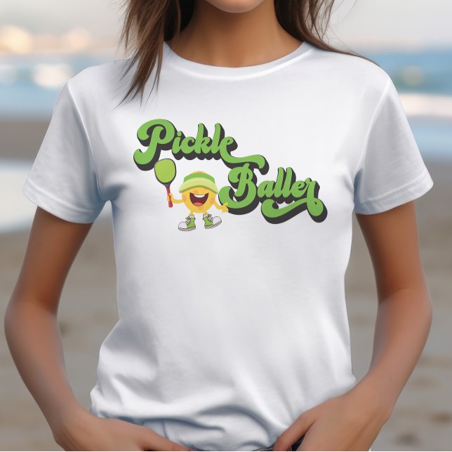 Retro Pickleballer Funny pickleball T-Shirt (Creator Uploaded)