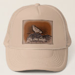 Retro Pigeon Trucker Hat at Zazzle