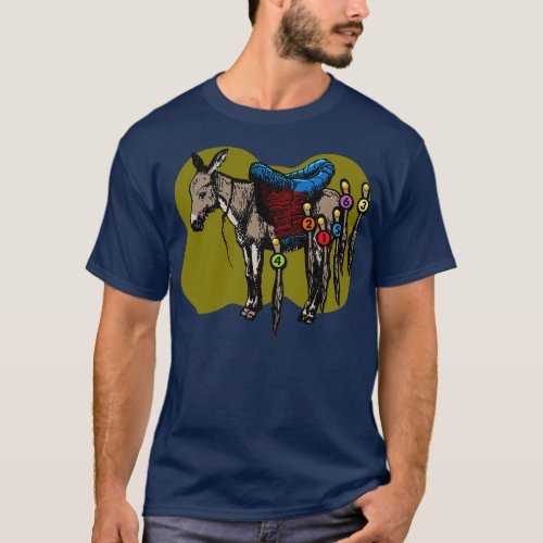 Retro Pin the Tail on the Donkey T_Shirt