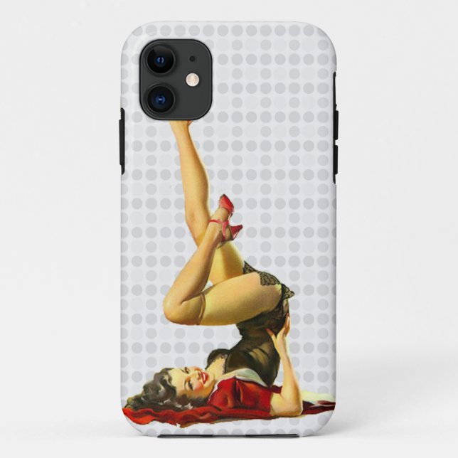 Retro Pin Up Girl Case-Mate iPhone Case (Back)