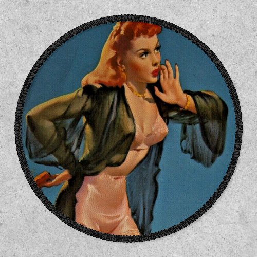 Retro Pin up girl  Patch _ Vintage art