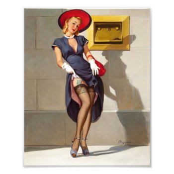Retro Pin-up Girl Photo Print by PinUpGallery at Zazzle