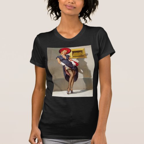 Retro Pin_Up Girl T_Shirt