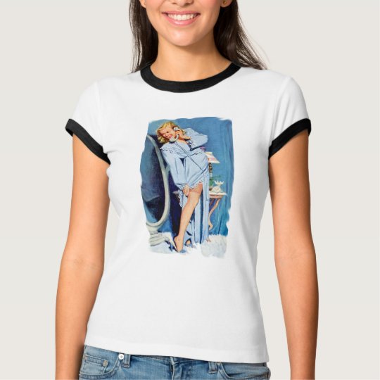 Retro Pin Up with Mirror T-Shirt