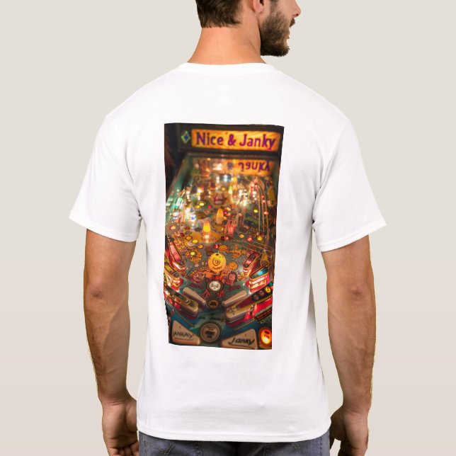 Retro Pinball Machine Graphic Tee (Back)
