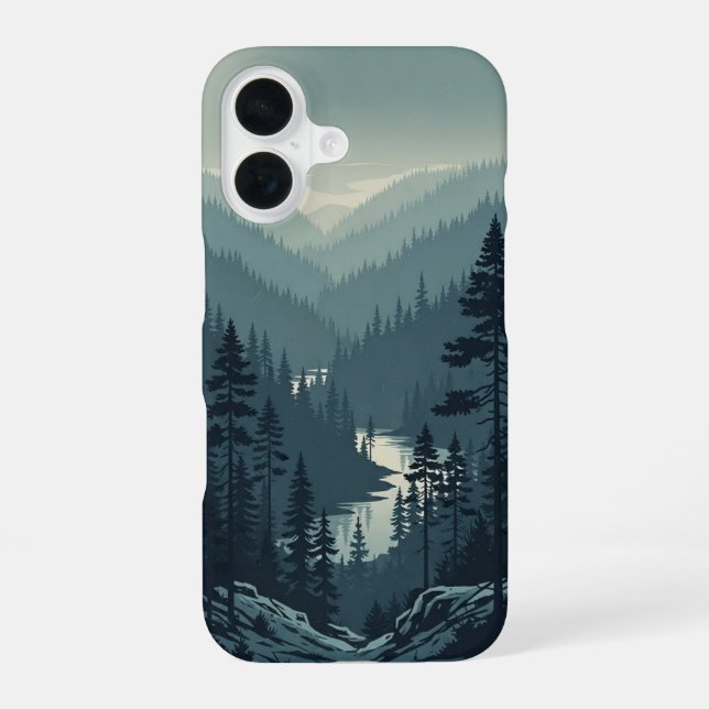 Retro Pine Valley iPhone Case (Back)