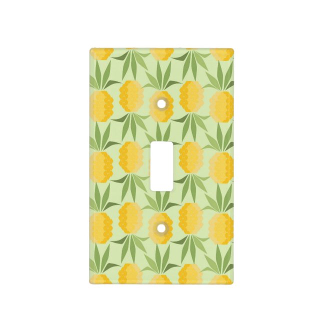 Retro Pineapples Light Switch Cover (Front)