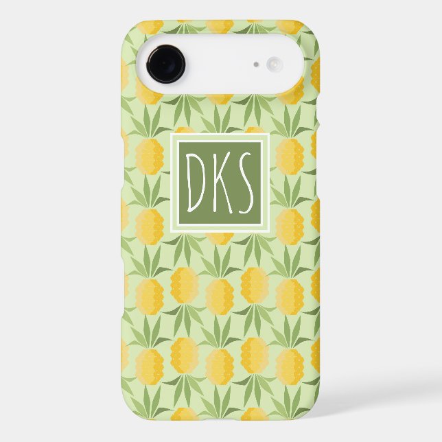 Retro Pineapples | Monogram Case-Mate Samsung Galaxy Case (Back)