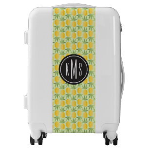 Retro Pineapples   Monogram Luggage