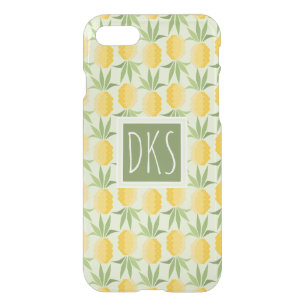 Retro Pineapples Monogram iPhone SE/8/7 Case