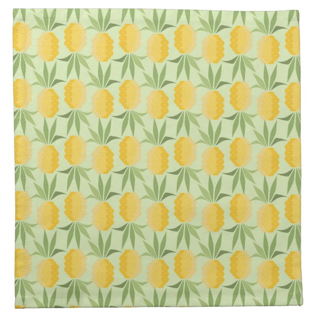 Retro Pineapples Napkin (Front)