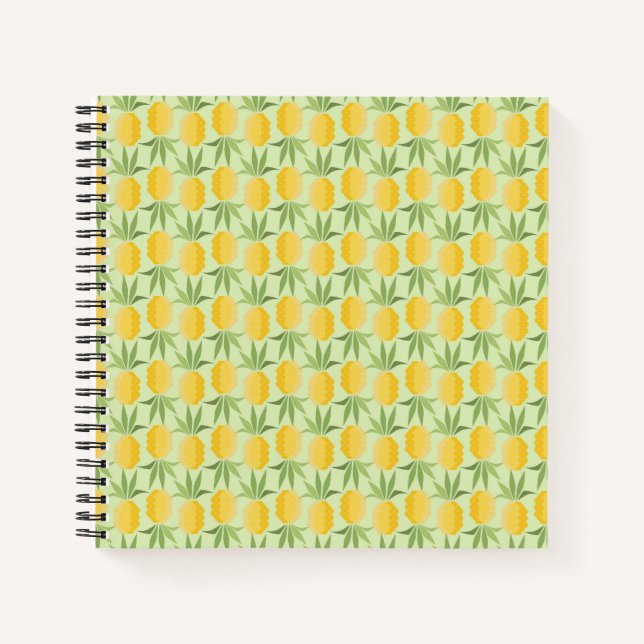 Retro Pineapples Notebook (Front)