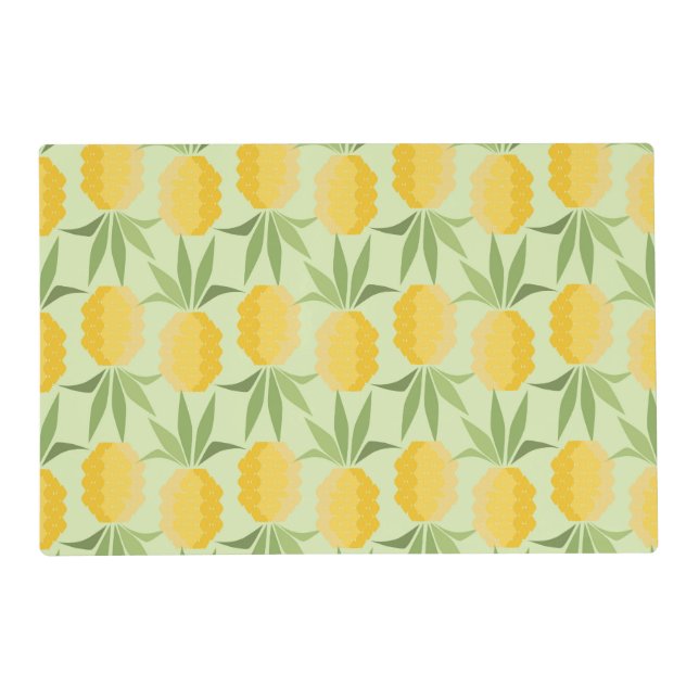 Retro Pineapples Placemat (Front)