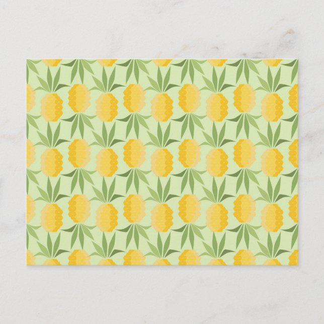 Retro Pineapples Postcard (Front)