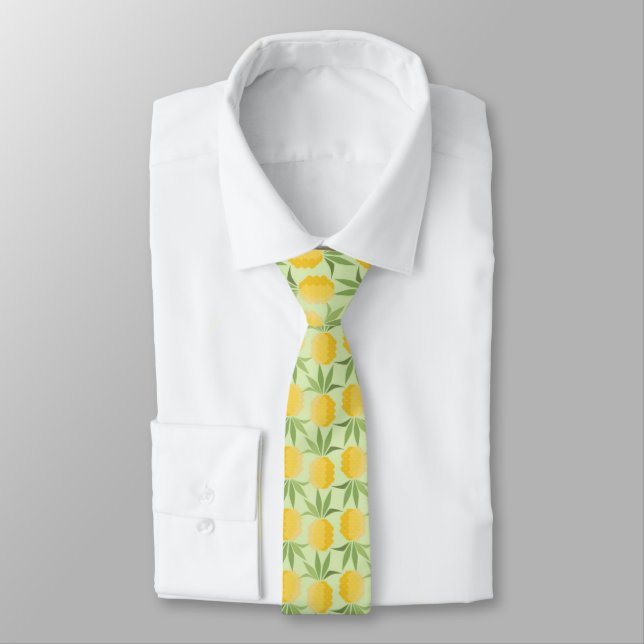 Retro Pineapples Tie (Shirt)