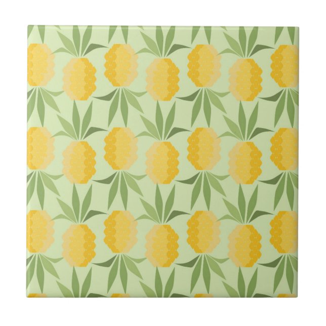 Retro Pineapples Tile (Front)