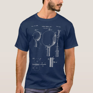 Retro Ping Pong Paddle   Vintage able ennis  T-Shirt