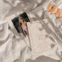 Retro Pink 30th Cheers To Thirty Photo Birthday