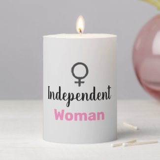 Retro Pink and Black Independent Woman