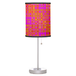 RETRO PINK AND ORANGE 1960S TABLETOP LAMP