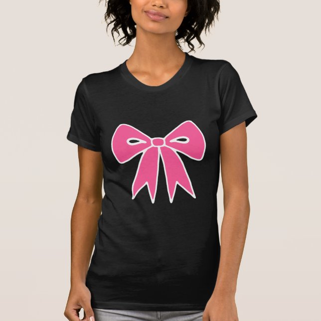 Retro Pink Bow T-Shirt (Front)