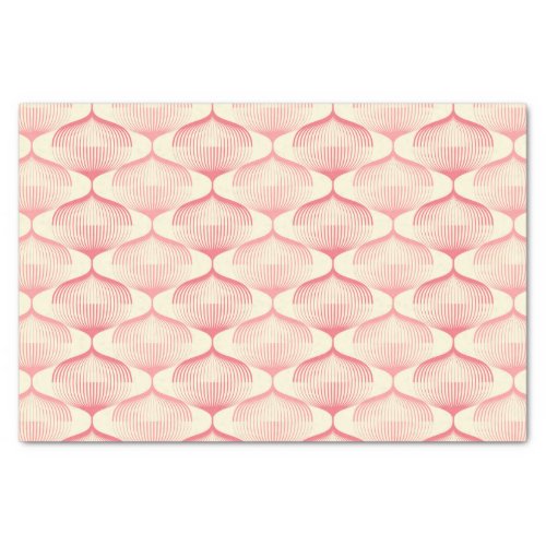 Retro Pink Christmas Bauble Decorations Tissue Paper