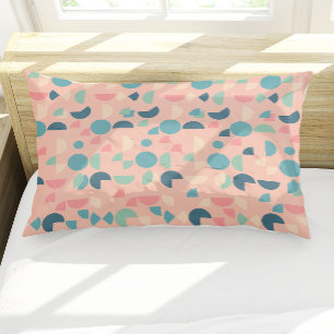 Retro Pink Colorful Modern Geometric Tribal Pillow Case