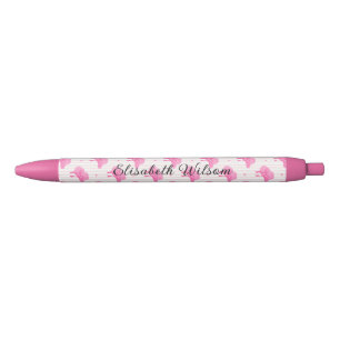 Retro Pink Coquette Cowgirl Hat With Bow Monogram Pen
