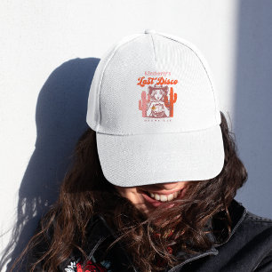 Retro Pink Cowgirl Last Disco Nash Bash Weekend Trucker Hat