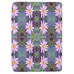Retro Pink Daisy Flower Pattern iPad Air Cover