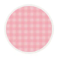 Brown Plaid Birthday Background Edible Cake and Cupcake 