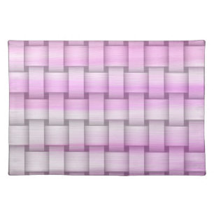 Retro pink graphic design placemat