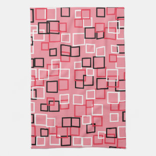 Retro Pink Kitchen Towel