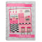 Retro Pink Kitchen & Zig Zag Recipe Notebook